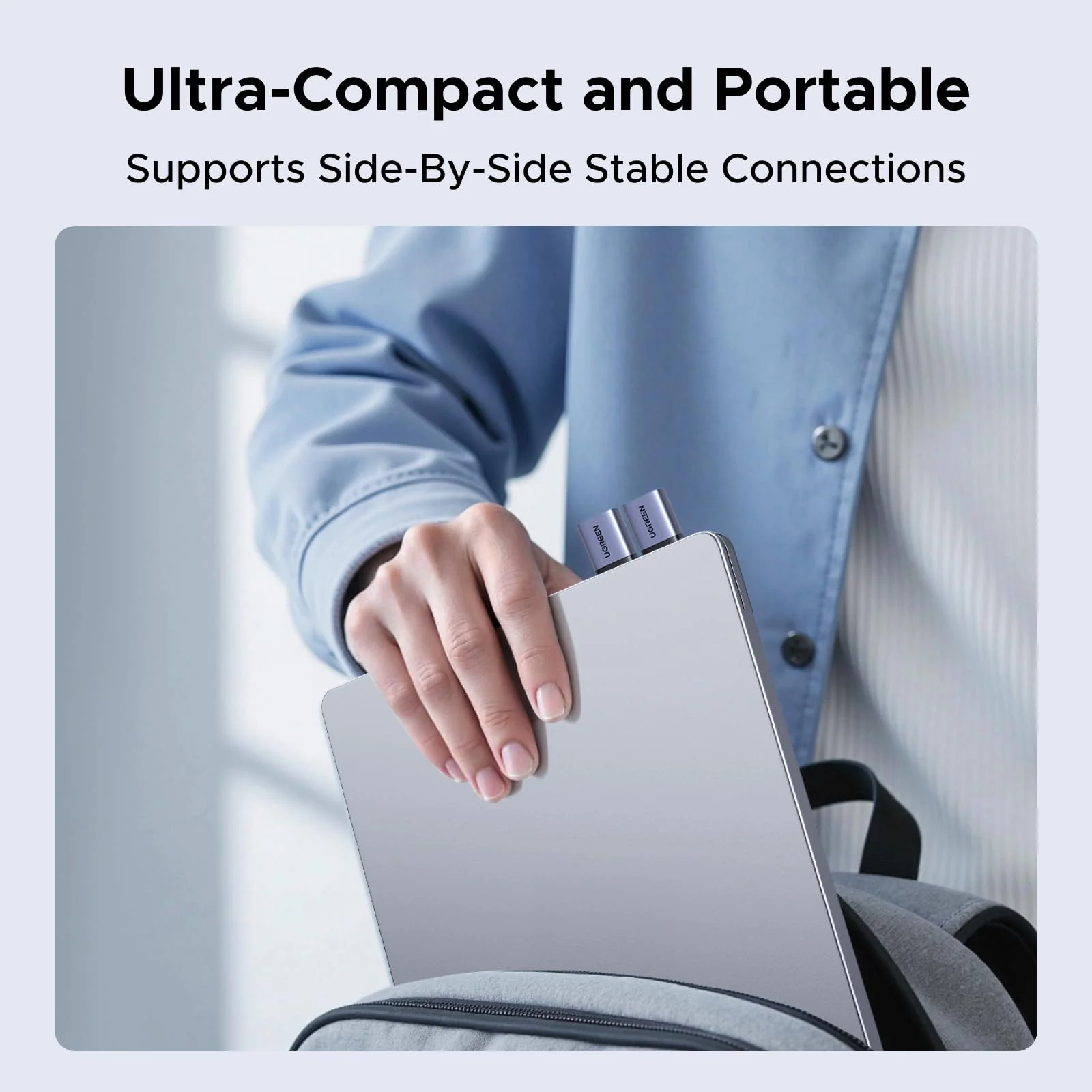 UGREEN USB to USB C Adapter & USB C to USB Adapter Combo 4-Pack, 10Gbps Type-C Converter, Car Charger Compatible with MacBook Pro, iPad Mac mini, iPhone 17/16, Galaxy, PC/Laptop, Hard Drive Enclosure - Image 7