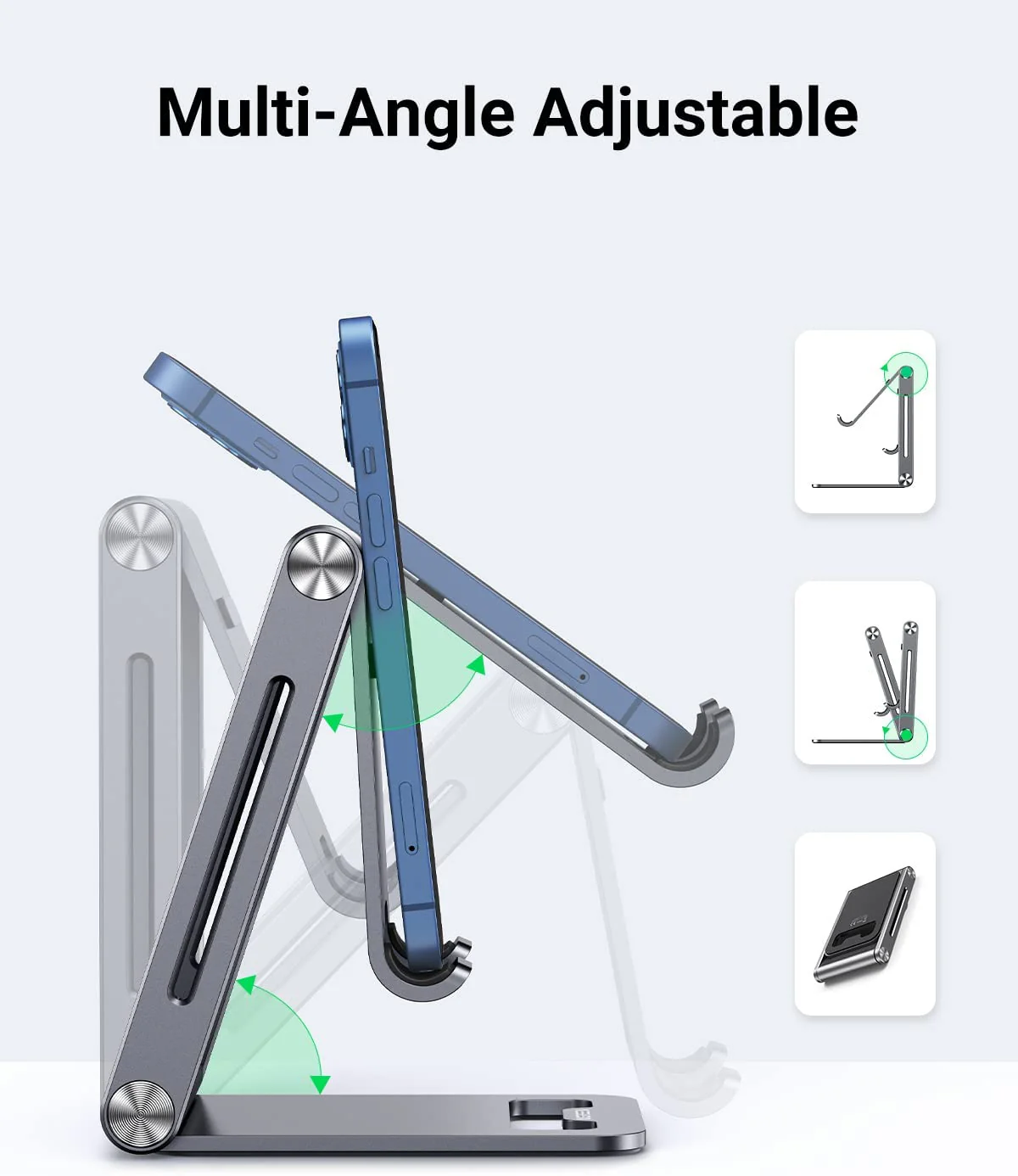 UGREEN Adjustable Aluminum Phone Holder - Image 5