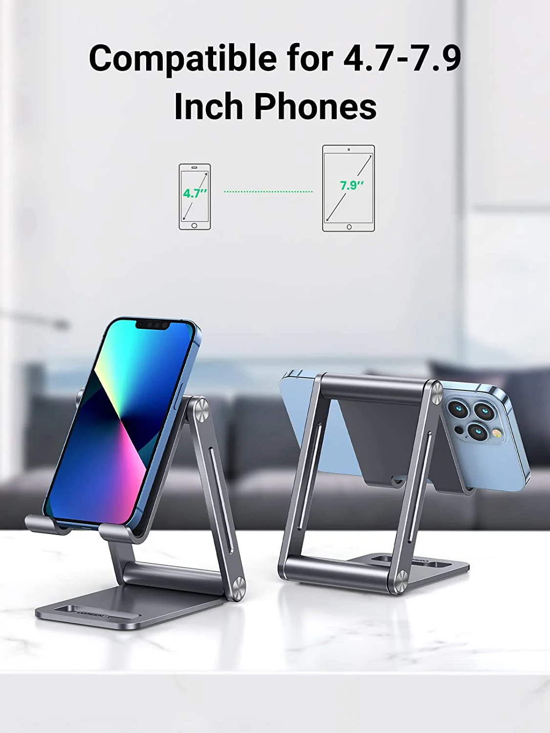 UGREEN Adjustable Aluminum Phone Holder - Image 7