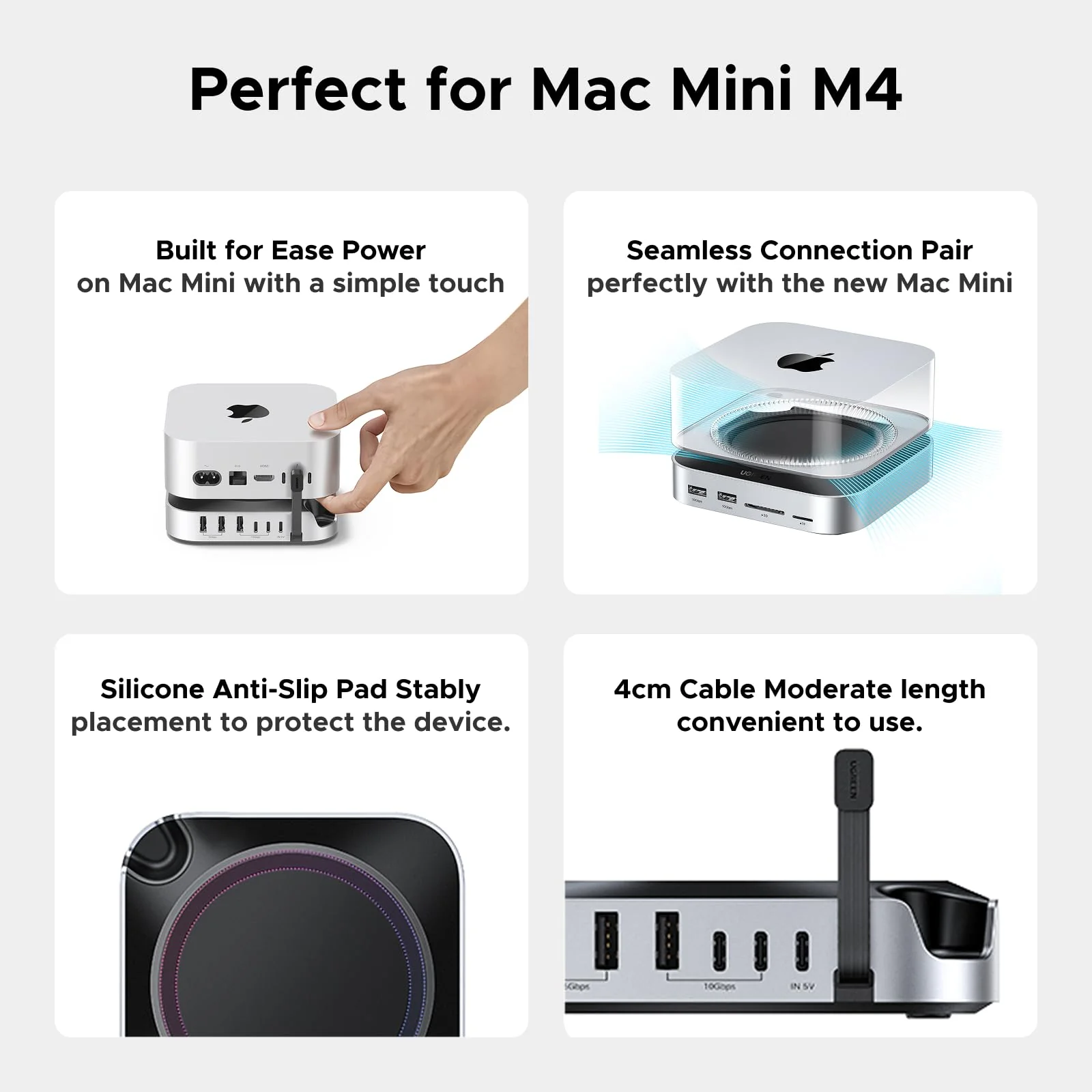 UGREEN Mac Mini M4 Dock with NVMe SSD Enclosure - Image 5