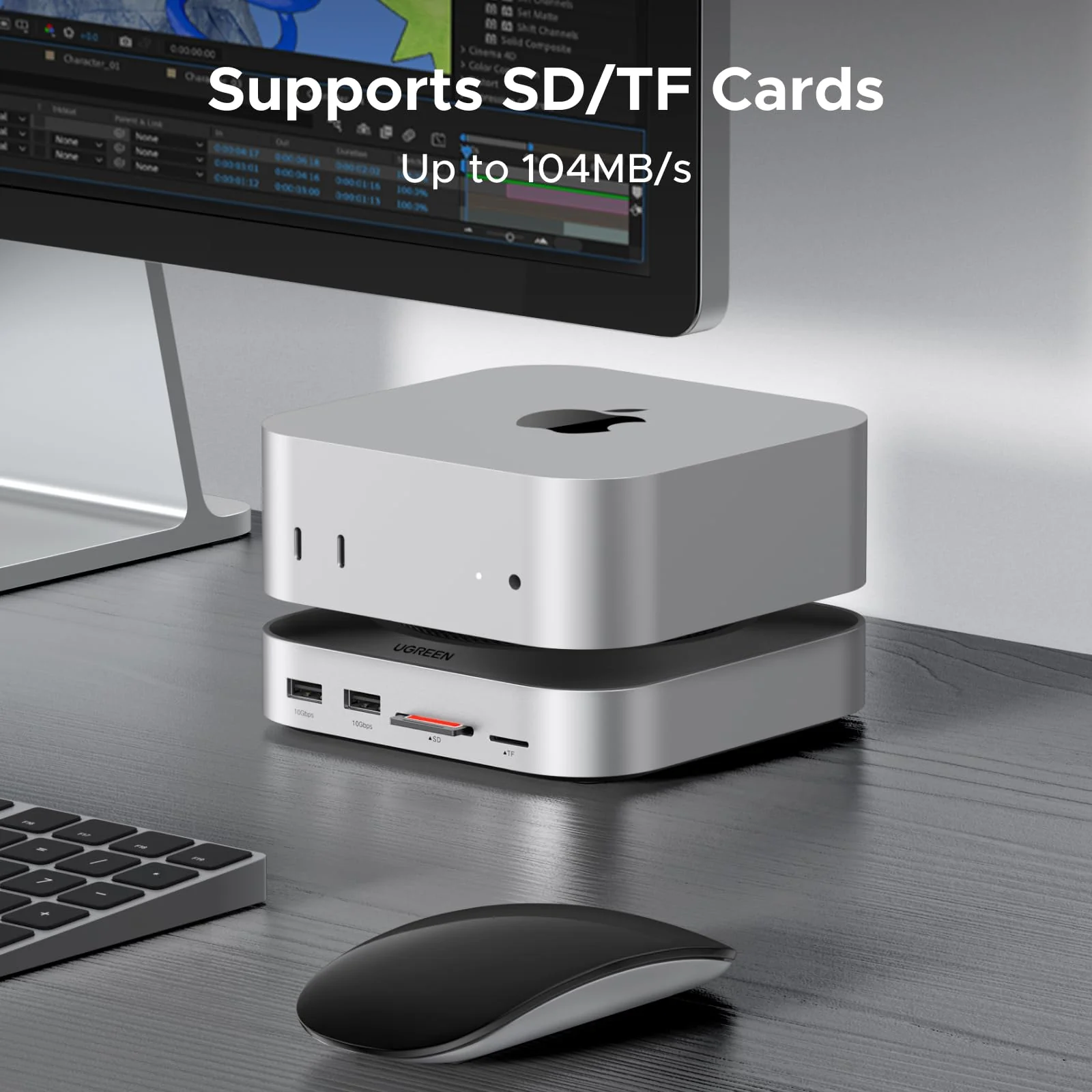 UGREEN Mac Mini M4 Dock with NVMe SSD Enclosure - Image 6
