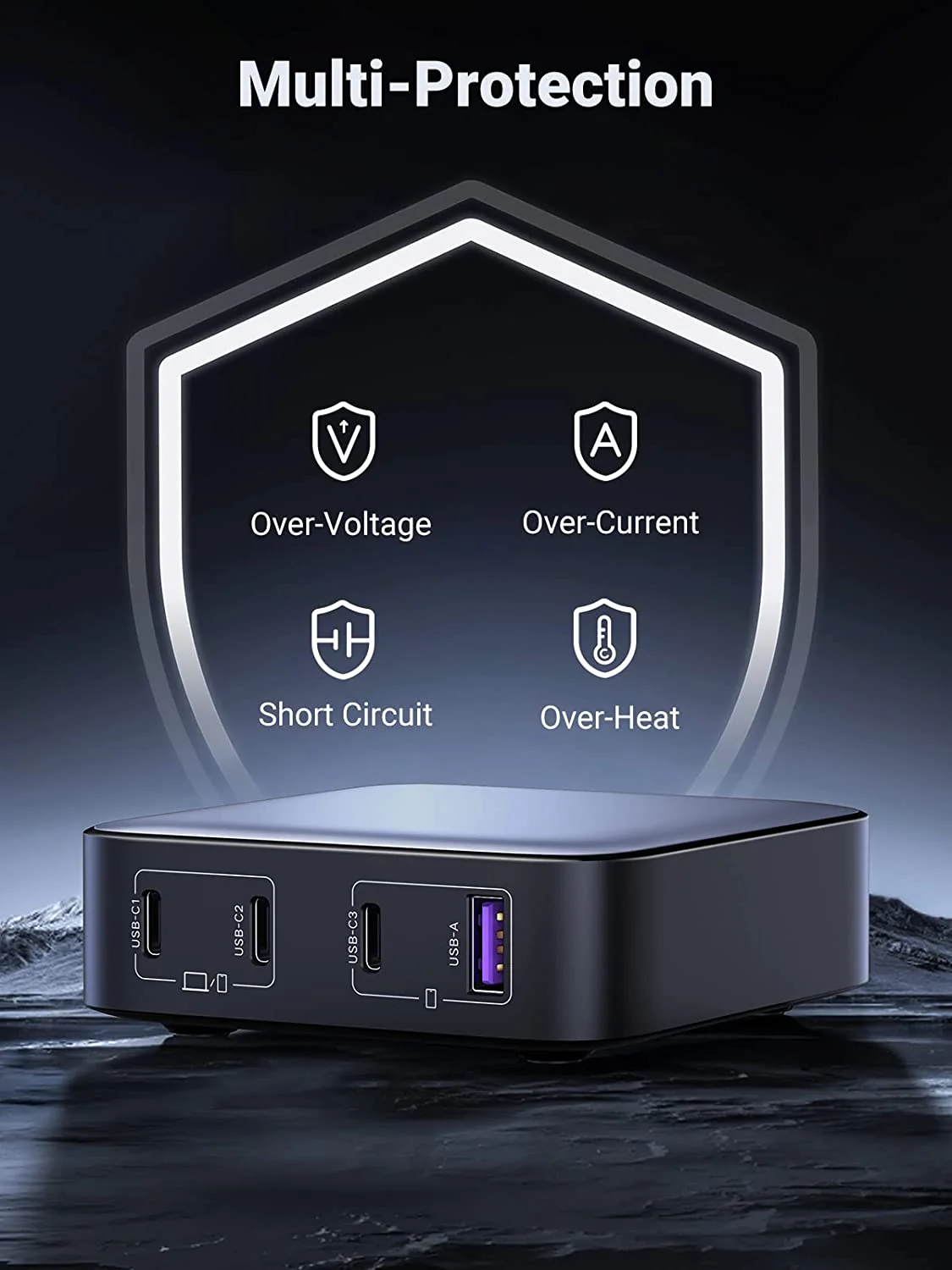 UGREEN 100W USB-C GaN Charger 4 Ports - Image 4