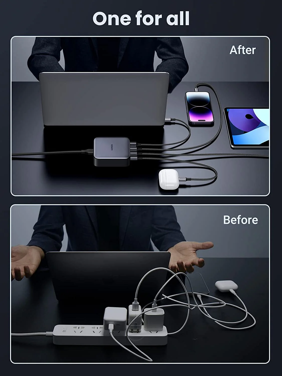 UGREEN 100W USB-C GaN Charger 4 Ports - Image 6