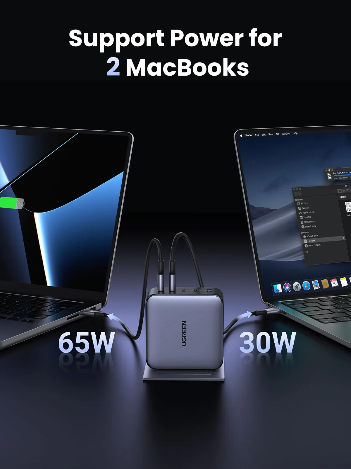 UGREEN 100W USB C Charger - Fast Charging for MacBook & Phones - Image 4