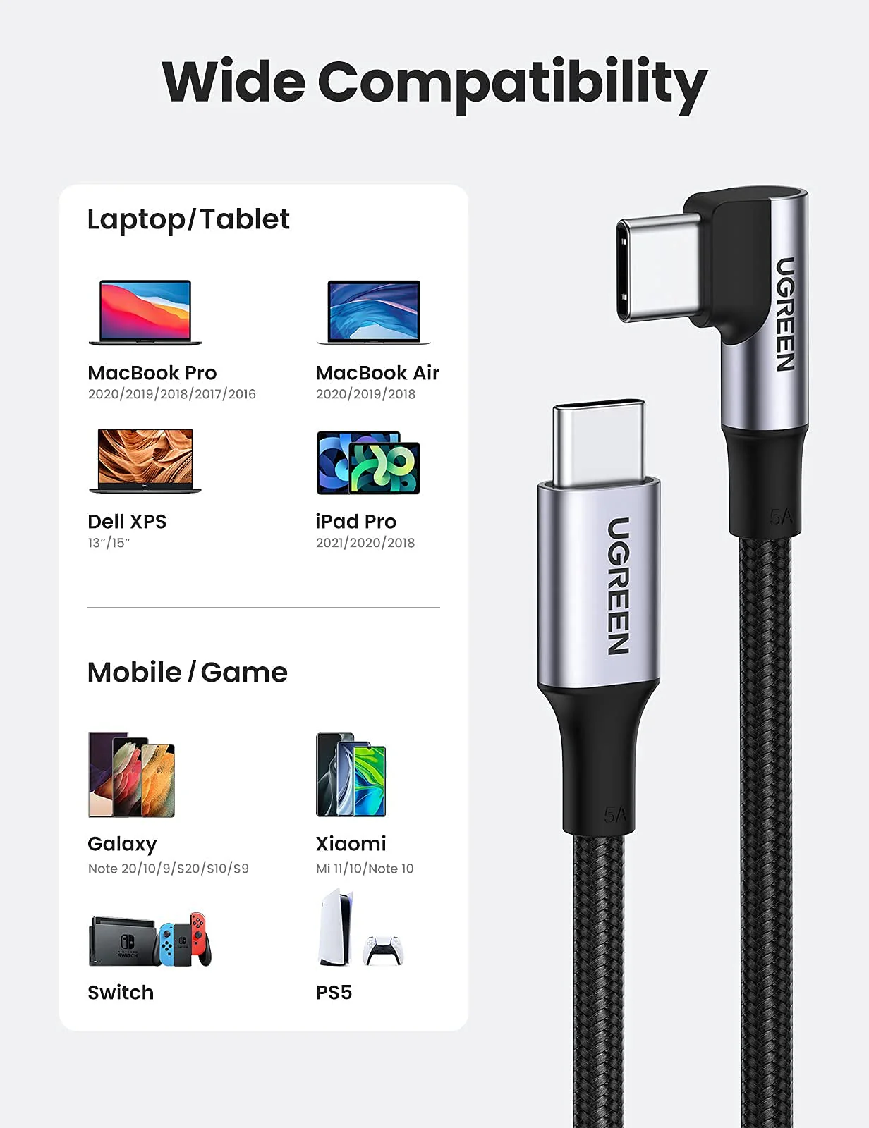 UGREEN 100W USB-C to USB-C Cable - Image 7