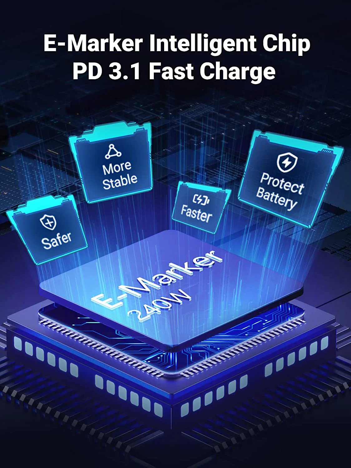 UGREEN 240W PD3.1 USB-C to USB-C Cable - Image 4