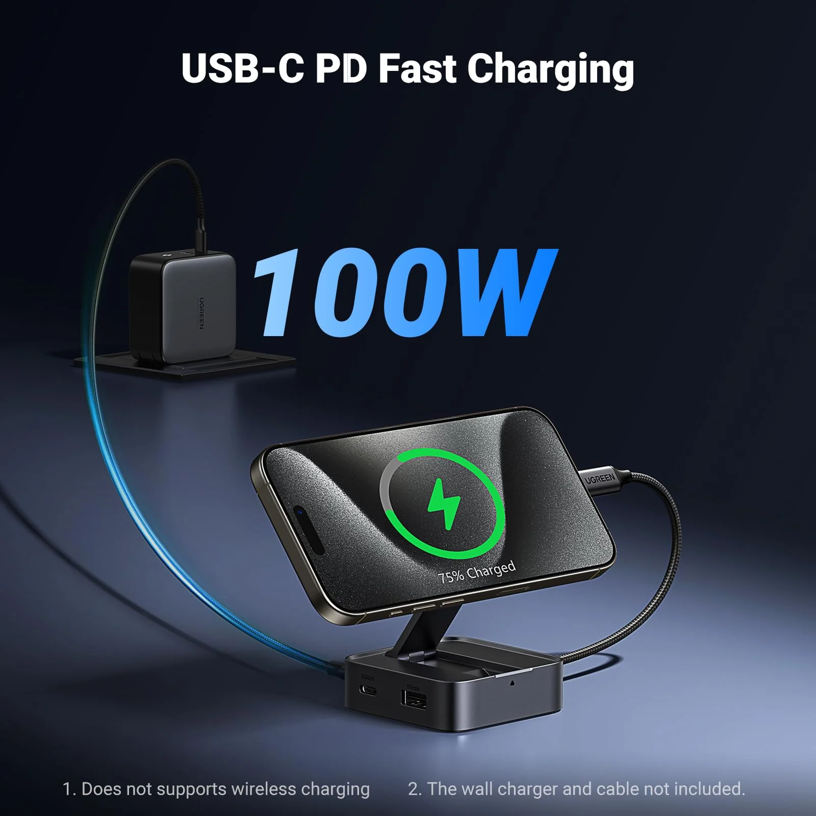 UGREEN 4 in 1 USB C Hub Magnetic HDMI 4K PD 100W - Image 5