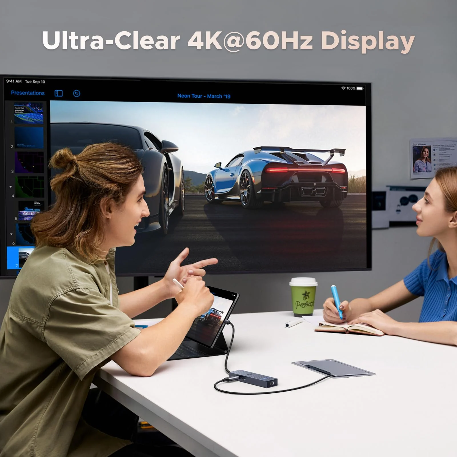 UGREEN Revodok 6 in 1 USB C Hub 4K HDMI Ethernet 100W PD 10Gbps Data - Image 3