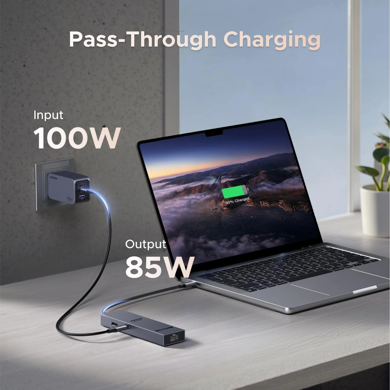 UGREEN Revodok 6 in 1 USB C Hub 4K HDMI Ethernet 100W PD 10Gbps Data - Image 5