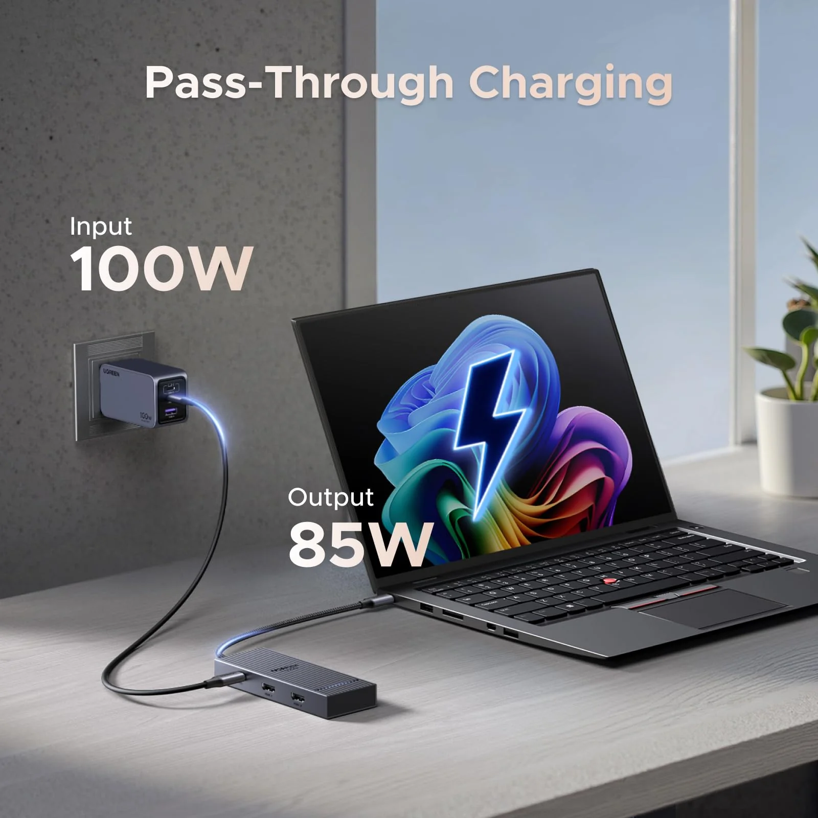 UGREEN Revodok Pro 207 7 in 1 USB C Docking Station Dual 4K HDMI 100W PD 10Gbps - Image 5