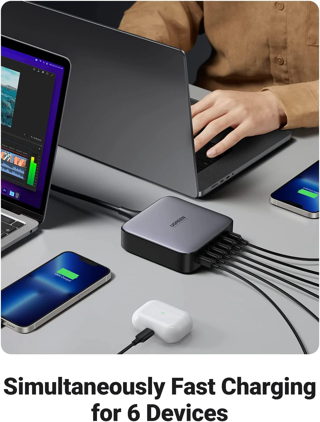 UGREEN Nexode 200W USB-C Desktop Charger Bundle - Image 6