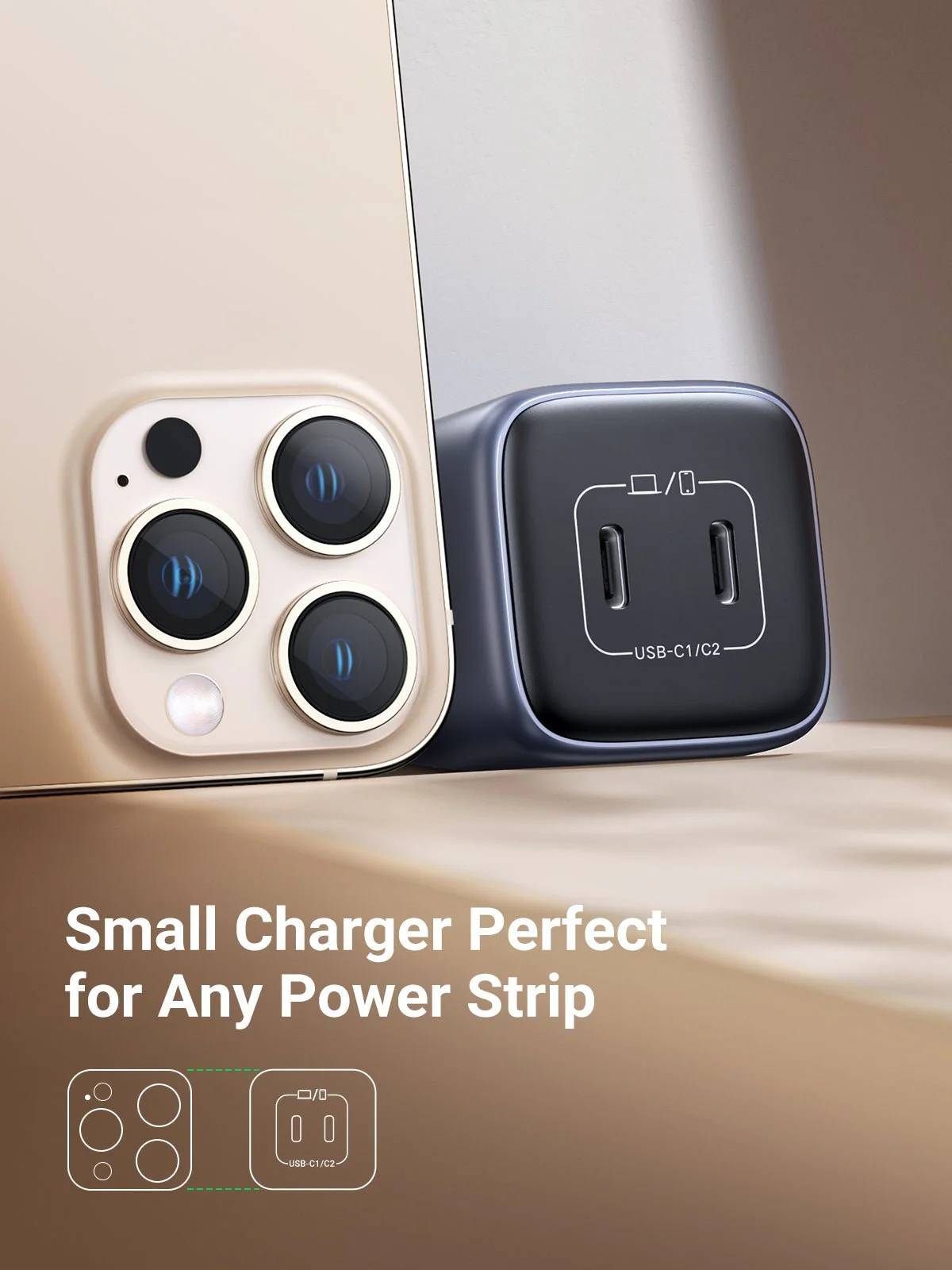 UGREEN Nexode 45W USB-C GaN Wall Charger 2 Ports - Image 6