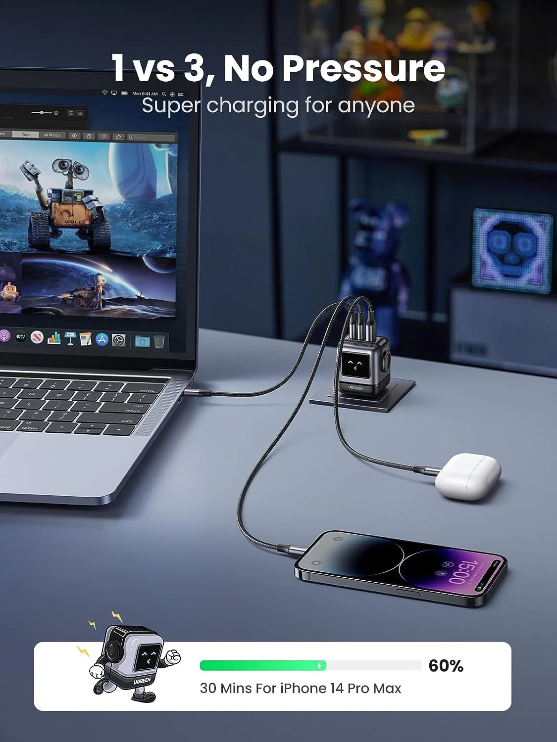 UGREEN Nexode RG 65W USB-C GaN Charger - Image 4
