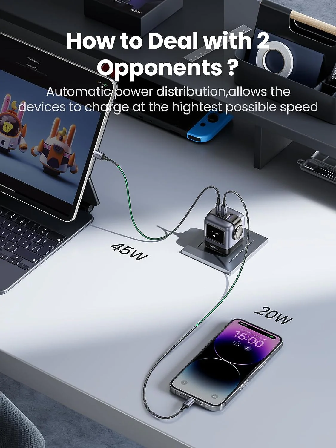 UGREEN Nexode RG 65W USB-C GaN Charger Bundle - Image 4