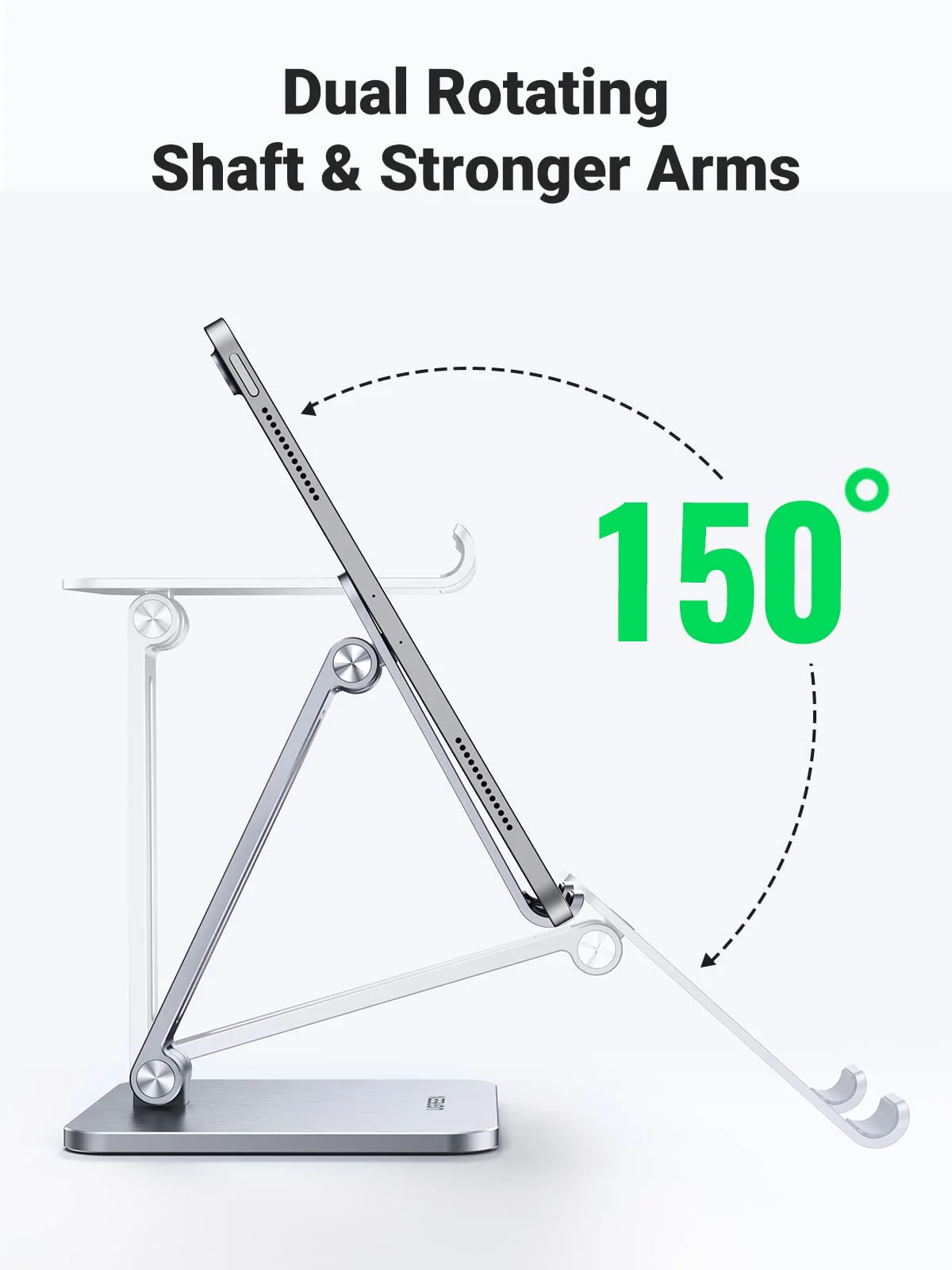 UGREEN Tablet Stand Holder for Desk Grey/Silver - Image 3