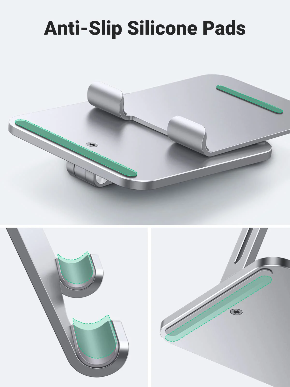 UGREEN Tablet Stand Holder for Desk Grey/Silver - Image 6