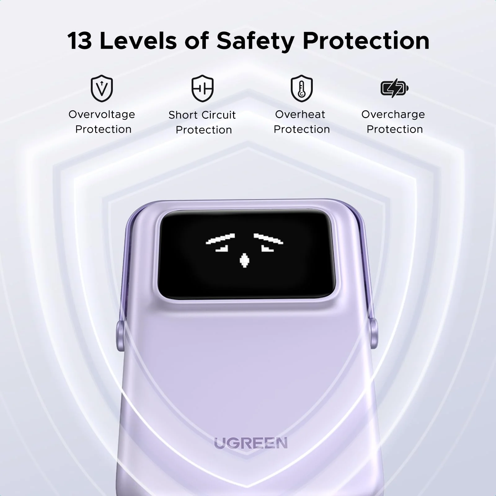 UGREEN Uno Magnetic Wireless Power Bank 10000mAh 15W Purple - Image 6