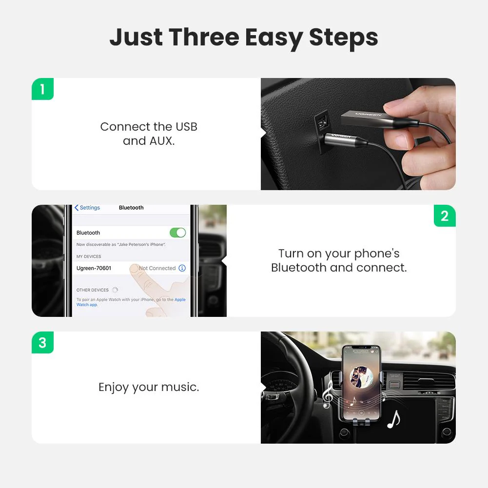UGREEN Aux to Bluetooth 5.0 Adapter - Image 7